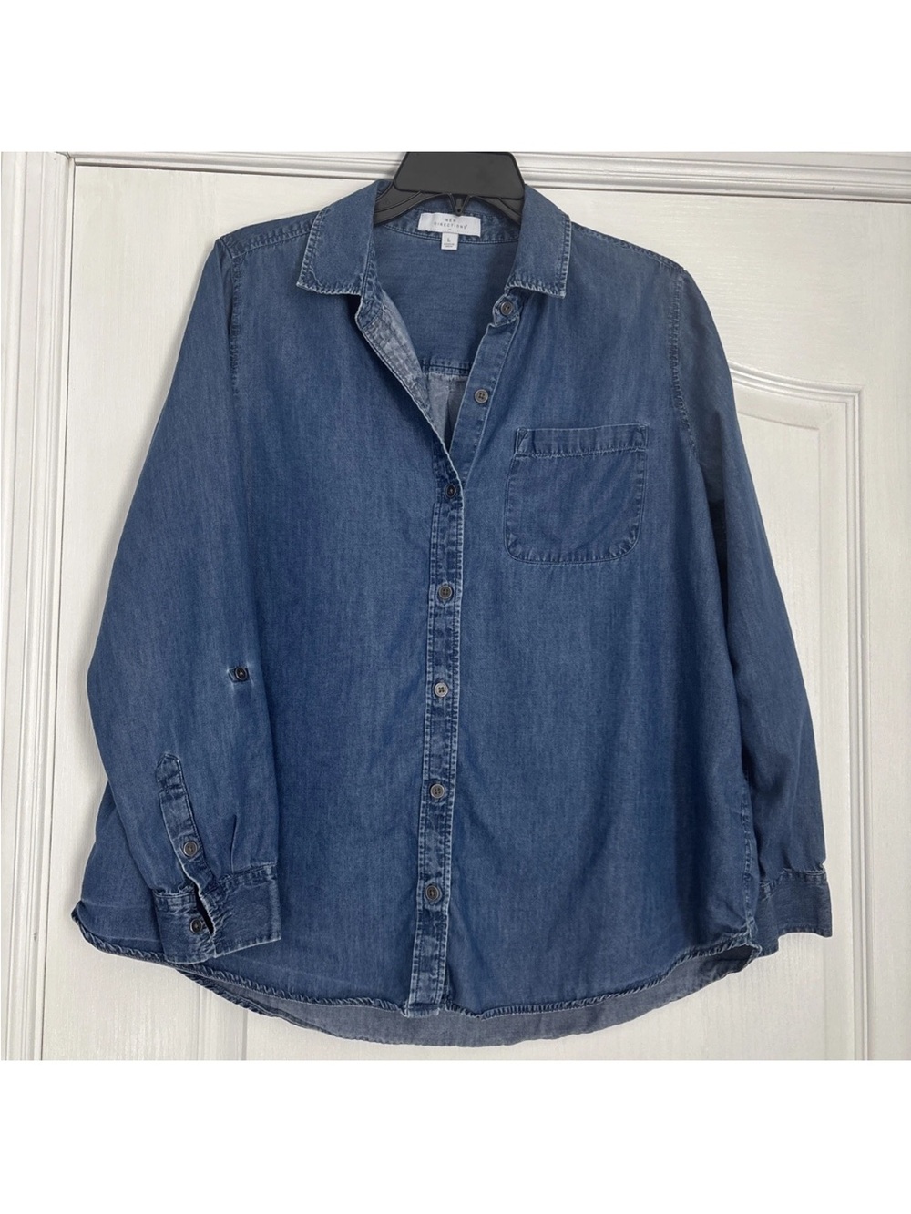 New Directions Denim Shirt in Blue Wash